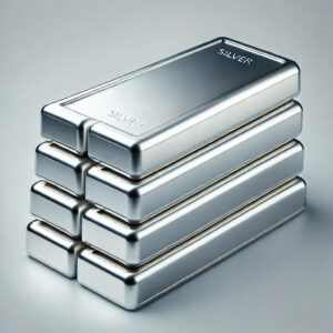 Eight silver bars